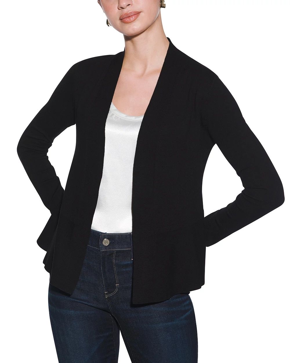 White house black market black cardigan hot sale
